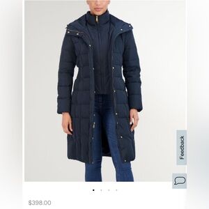 Women's 40" Signature Hooded Taffeta Down Coat